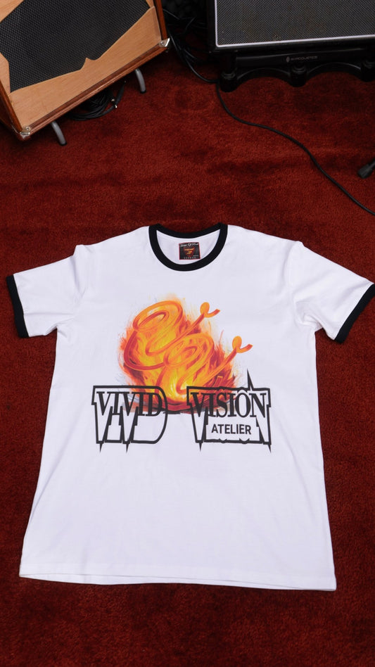 Eternal Flame Ringer T-Shirt - Vivid Vision