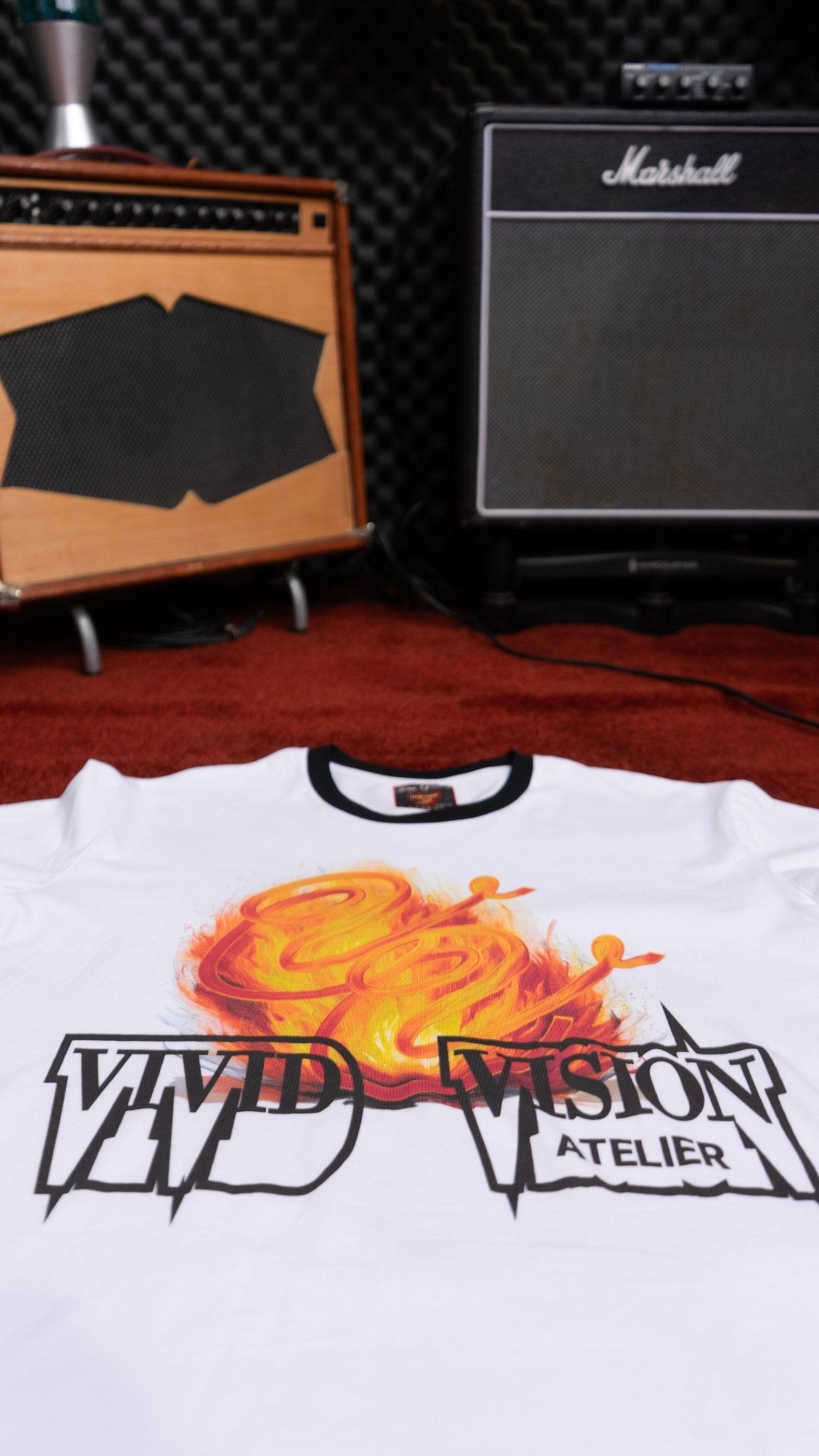 Eternal Flame Ringer T-Shirt - Vivid Vision