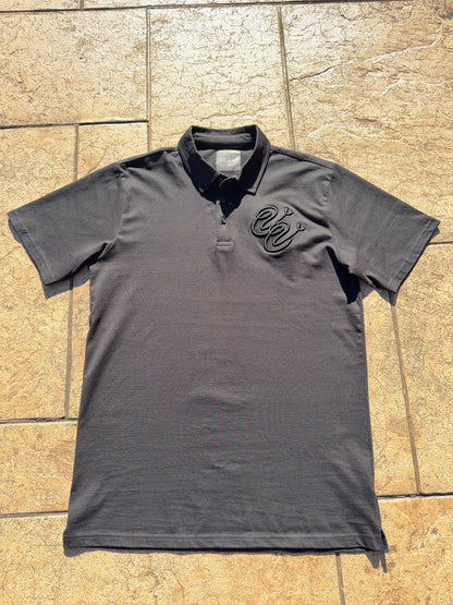 Black Embroidered Logo Polo - Vivid Vision