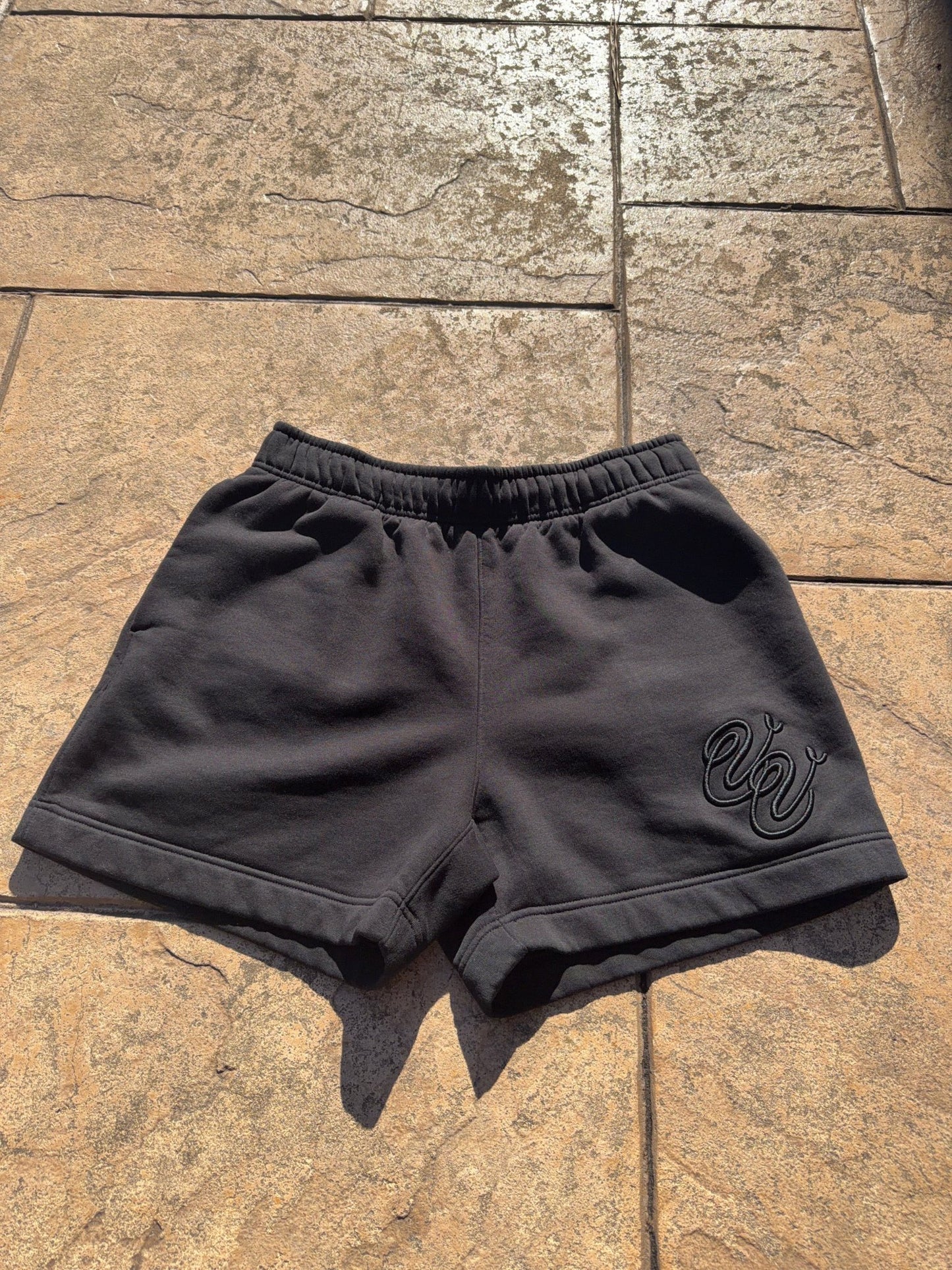 Black Embroidered Logo Short - Vivid Vision
